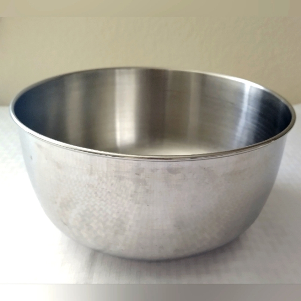 Vintage Sunbeam Mixmaster 12 Speed Mixer Metal Stainless Steel Mixing Bowl 9inch